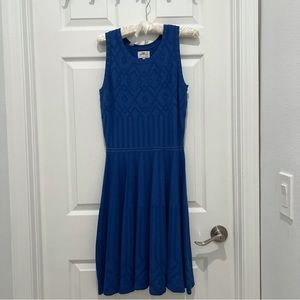 Milly Blue Knit Dress Size Small Gently Used